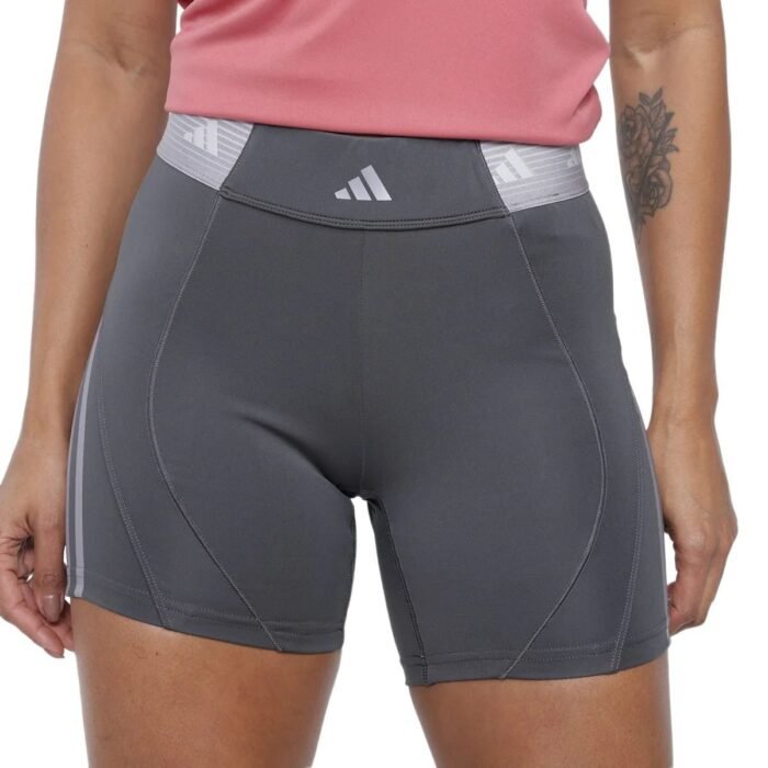 adidas Womens Hyperglam 5 Inch Short - Grey - Size XL - Grey - Image 4