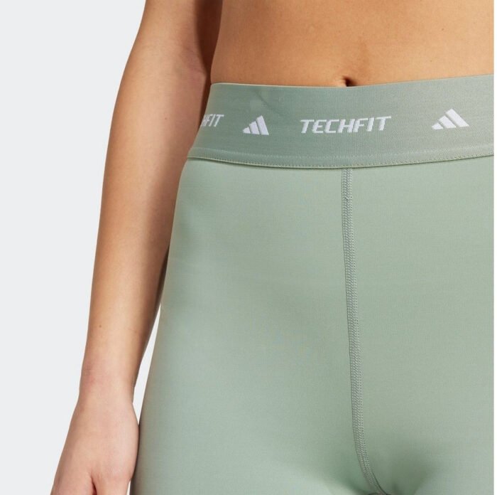 Adidas TECHFIT short leggings Silver Green (JI5546) - Image 5