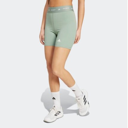 Adidas TECHFIT short leggings Silver Green (JI5546)