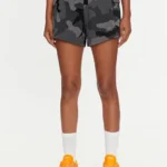 Sports shorts Essentials 3-Stripes Camo-Print IX3707 Gray Loose Fit
