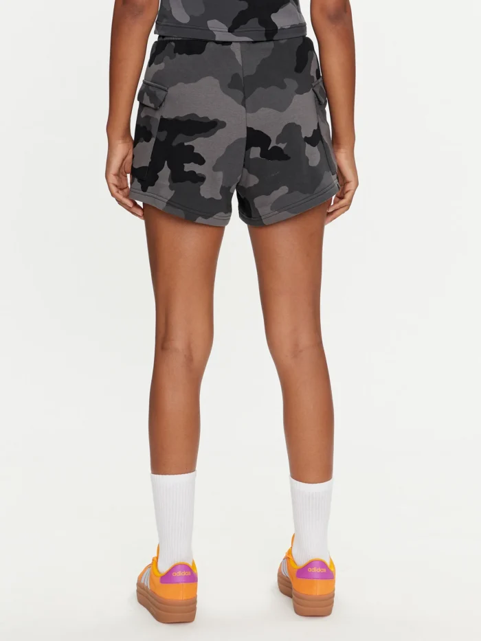 Sports shorts Essentials 3-Stripes Camo-Print IX3707 Gray Loose Fit - Image 2