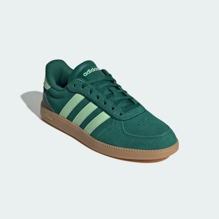 adidas Breaknet Sleek Suede Trainers Womens - Green - Image 4