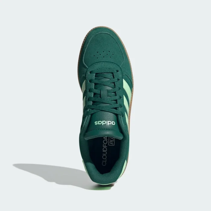 adidas Breaknet Sleek Suede Trainers Womens - Green - Image 3