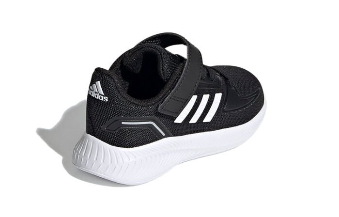 adidas Runfalcon 2.0 I Black/White Toddler Boy's Sneakers - Image 2