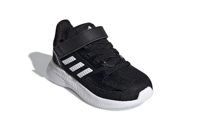 adidas Runfalcon 2.0 I Black/White Toddler Boy's Sneakers - Image 3
