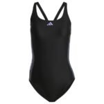 Swimsuit 3-Stripes Colorblocked Black