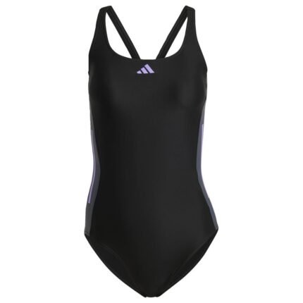 Swimsuit 3-Stripes Colorblocked Black