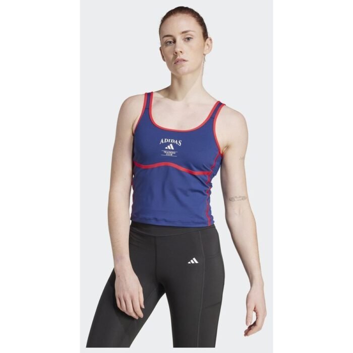Adidas Heritage Tank Top With Integrated Low-Support Bra - Image 2