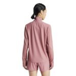 adidas-Own The Run Half-Zip Long Sleeve Rose - Image 5