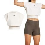 PrimeLift Boxy French Terry 3-Stripes Tank Top - Image 4