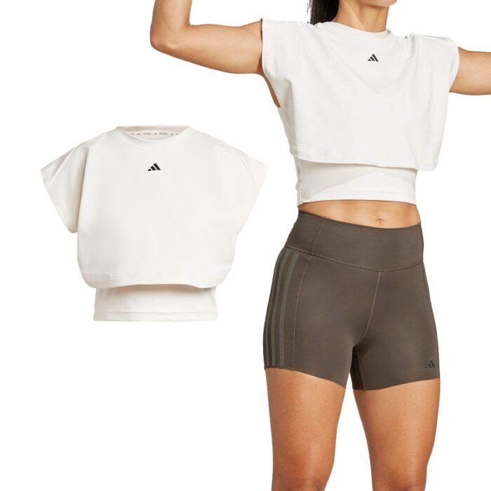PrimeLift Boxy French Terry 3-Stripes Tank Top - Image 4