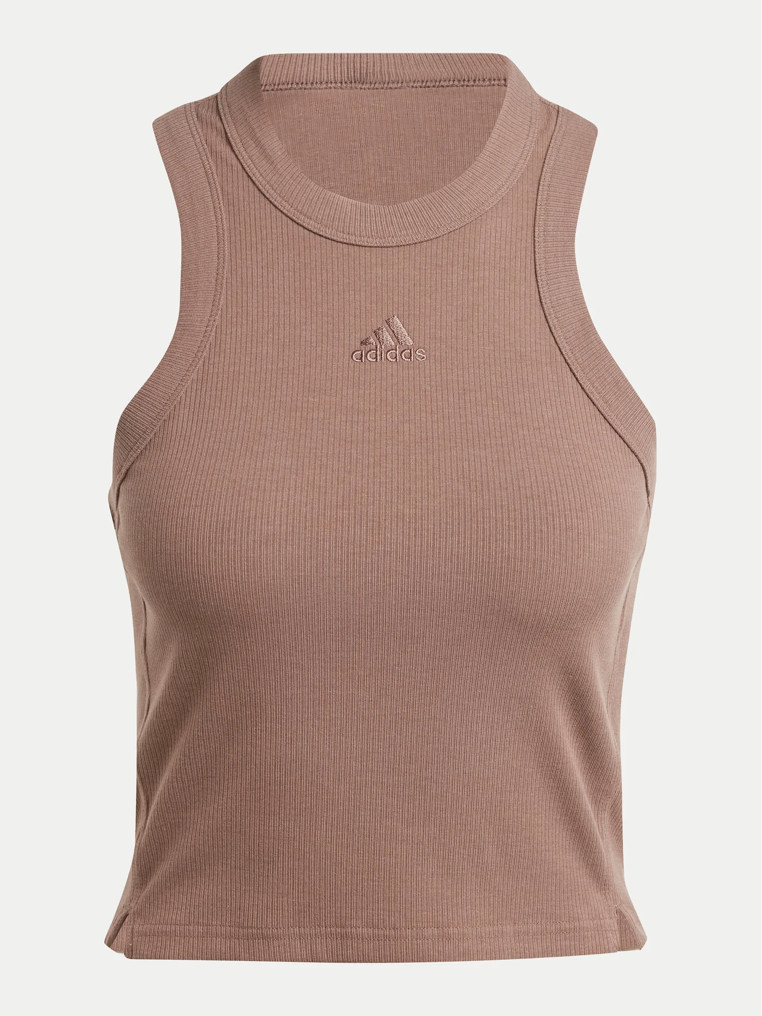 AD-T--1145 (1) adidasTop Lounge IY6733 Brown Slim Fit - Image 1