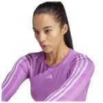 Adidas Women's Knit Cropped Long-Sleeve Tee - Image 4