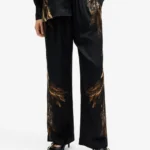 Tyler High Rise Silk Blend Trousers