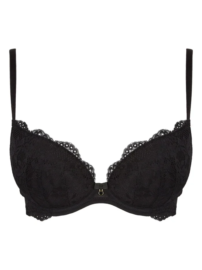 Ann Summers Black Sexy Lace Padded Plunge Bra - Image 2