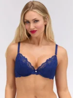 NAVY HARPER balconette bra