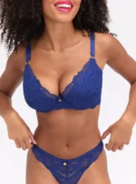 NAVY HARPER balconette bra - Image 3