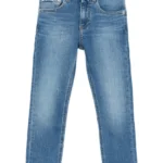 Calvin Klein Kids logo-patch jeans