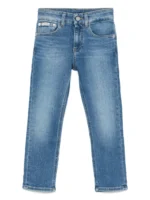 Calvin Klein Kids logo-patch jeans
