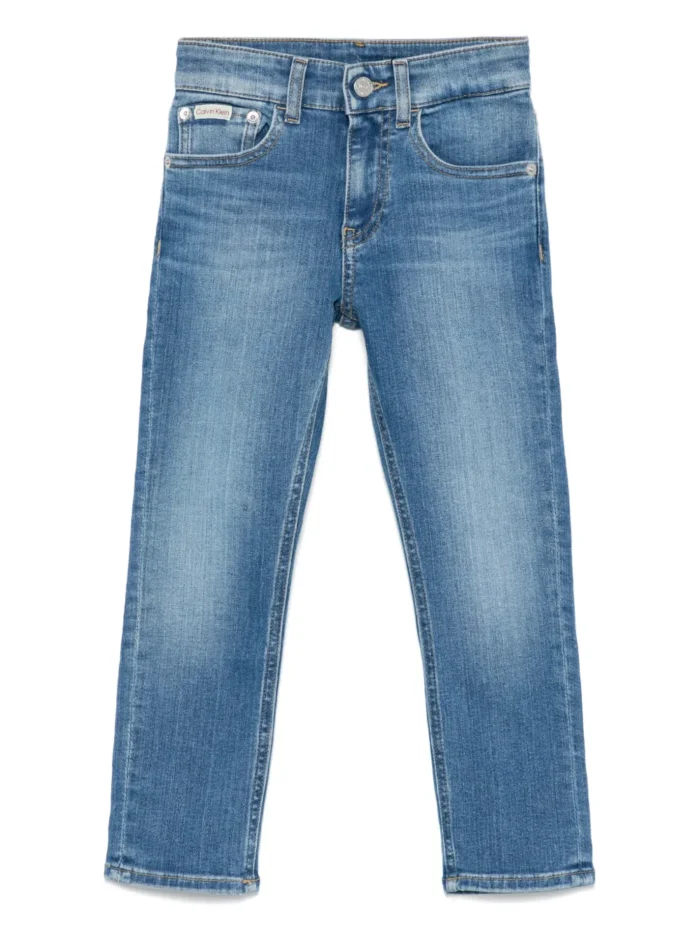 Calvin Klein Kids logo-patch jeans - Image 3