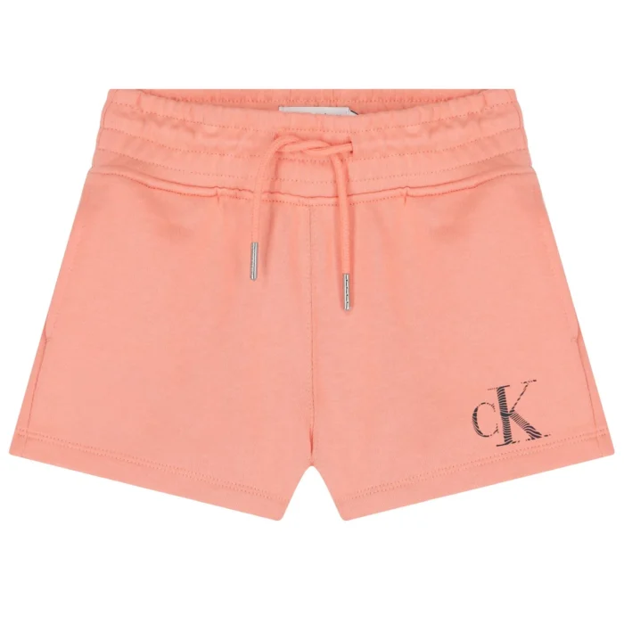Calvin Klein Girls Coral Logo Shorts - Image 3