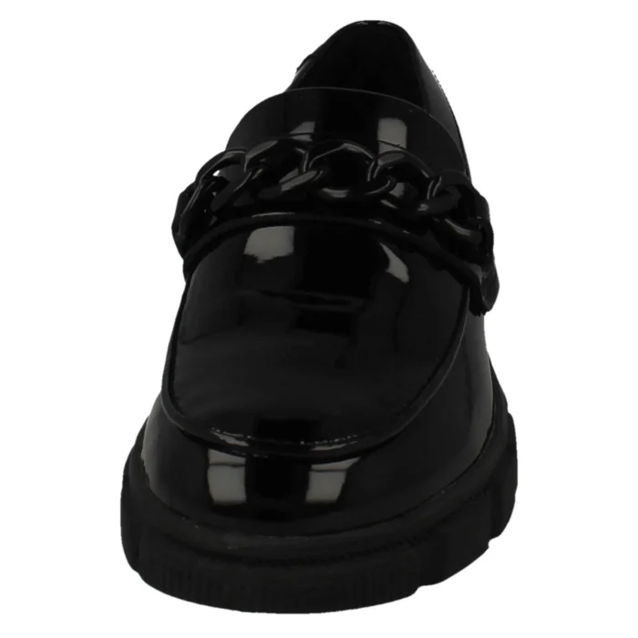 Girls Clarks 'Evyn Walk K' Chunky Slip On Loafer School Shoes - F & G Fitting - Image 2