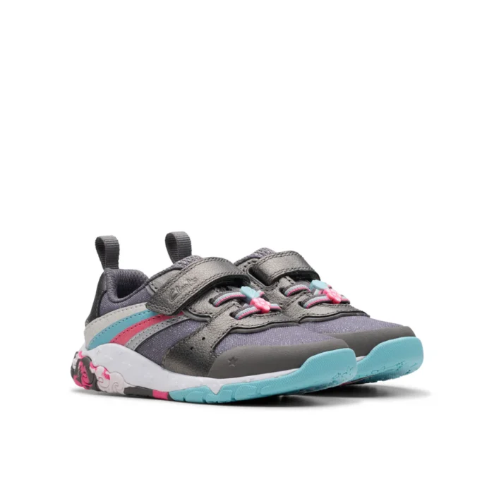 Clarks - Tidal Star T - Gun Metal - Shoes - Image 2
