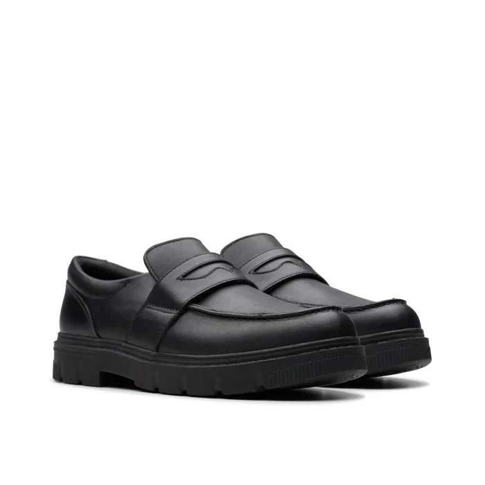 Boys - Lorcam Craft Youth Black Leather - Image 2