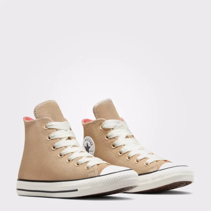 Converse Chuck Taylor All Star Women's Beige Suede Sneakers - Image 4