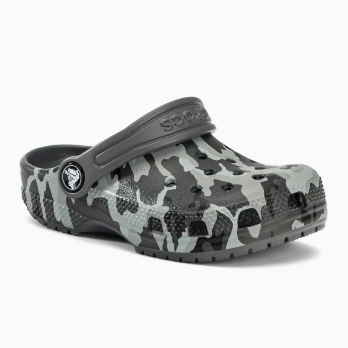 Crocs Classic Camo Clog T grey children's flip-flops 207593-097 - Image 2