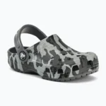Crocs Classic Camo Clog T grey children's flip-flops 207593-097 - Image 3