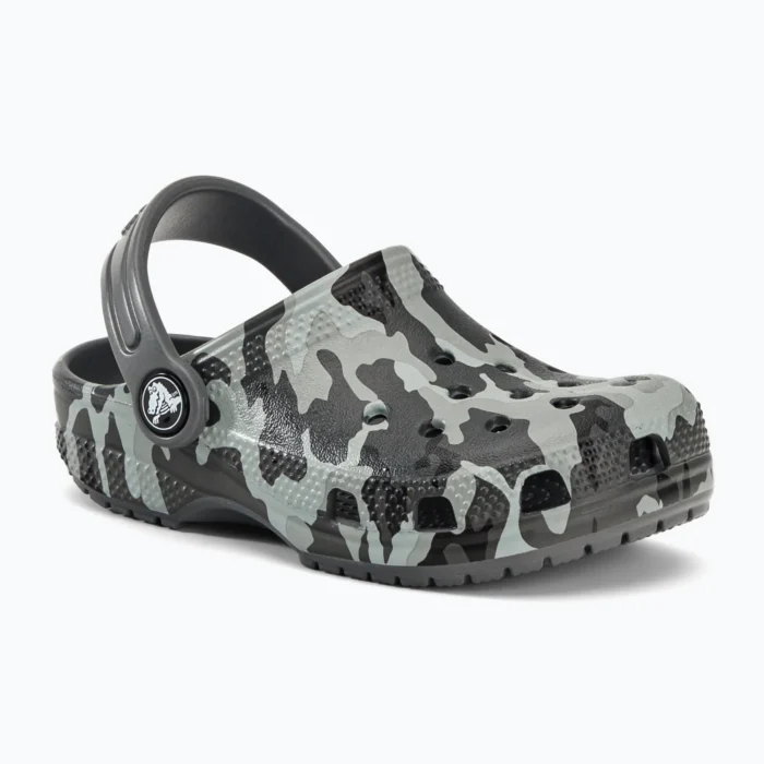 Crocs Classic Camo Clog T grey children's flip-flops 207593-097 - Image 3