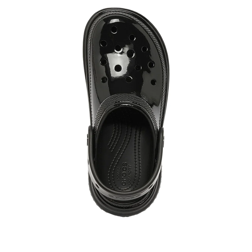 CR-SH-2063 (3) (WMNS) Crocs Stomp High Shine Clog 'Black' 209568-001 - Image 1