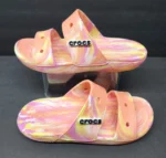 Crocs classic sandals in papaya marble - Image 3