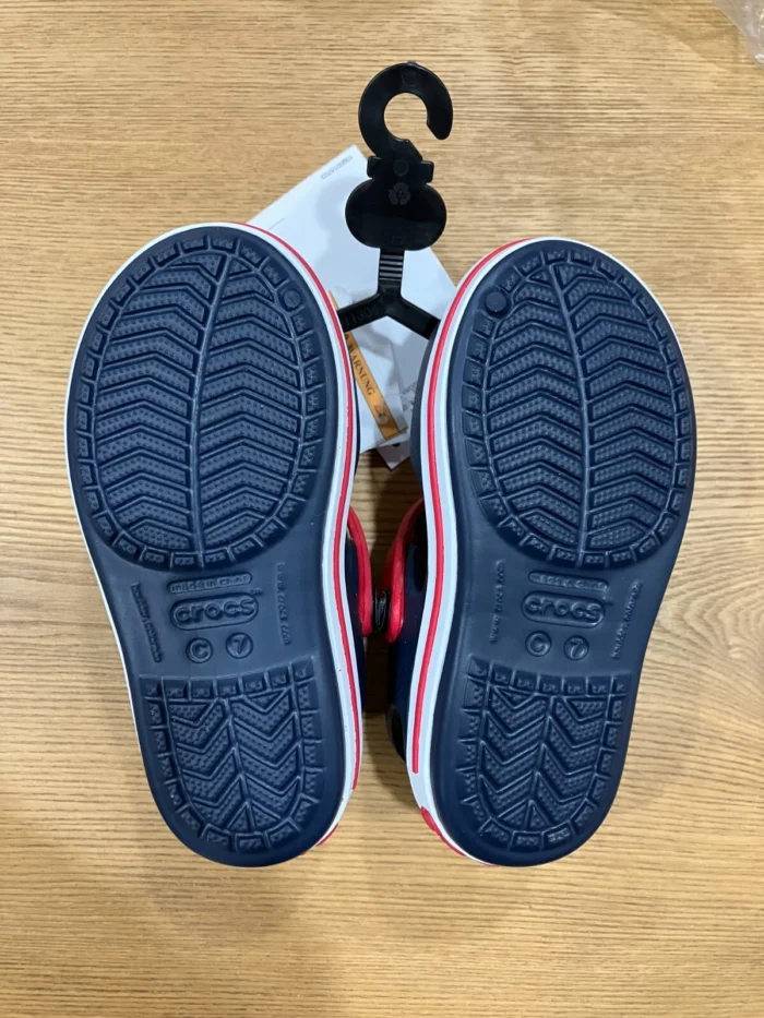 Crocs Crocband Kids Sandal 12856-485 Navy/Red Size C 7 - Image 4