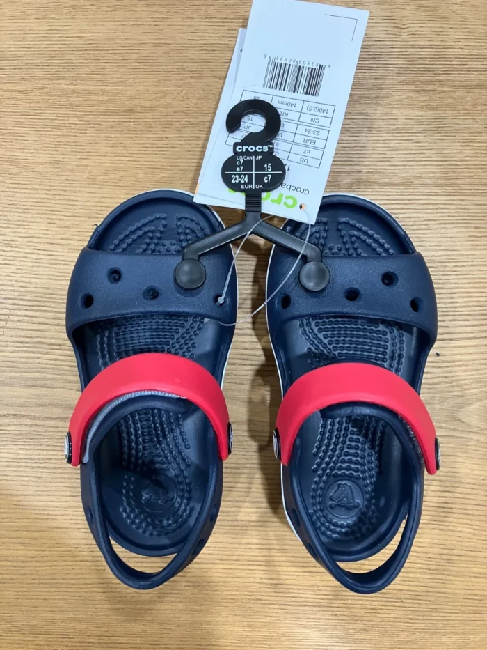 Crocs Crocband Kids Sandal 12856-485 Navy/Red Size C 7 - Image 3
