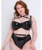 Scantilly Buckle Up Padded Half Cup Bra - Black - Image 4