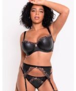 Scantilly Key to My Heart Padded Half Cup Bra - Black - Image 5