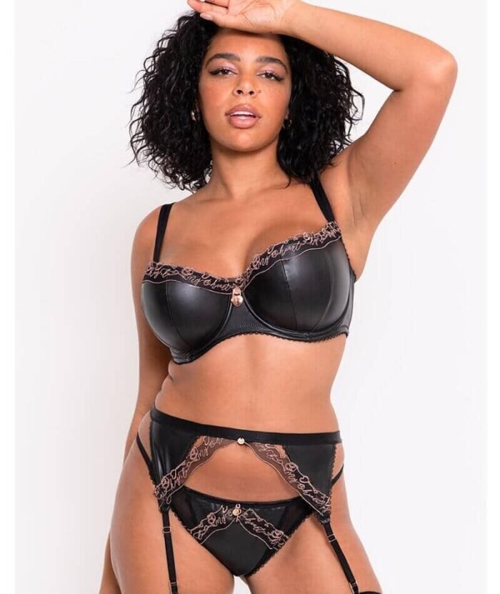 Scantilly Key to My Heart Padded Half Cup Bra - Black - Image 5