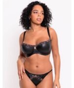 Scantilly Key to My Heart Padded Half Cup Bra - Black - Image 2