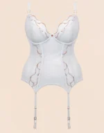 Fascinate Plunge Basque White