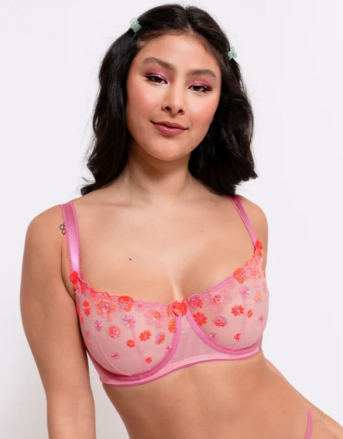 Strawberry Crush Balcony Bra Pink Multi - Image 2