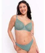 Curvy Kate Happy Boobs Balcony Bra - Sage Green - Image 2