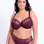 Centre Stage Full Plunge Side Support Bra Fig Purple