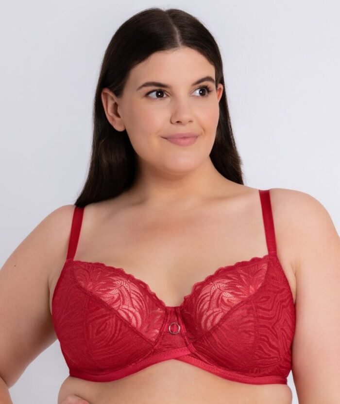 Curvy Kate Lace Daze Balcony Bra - Lipstick Red - Image 2