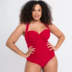 Curvy Kate Swimwear Wrapsody Red Multiway Bandeau One Piece CS005600