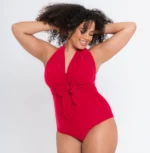 Curvy Kate Swimwear Wrapsody Red Multiway Bandeau One Piece CS005600 - Image 4