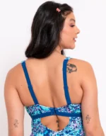 Mykonos Reversible Non-Wired Multiway Swimsuit Blue Print - Image 3