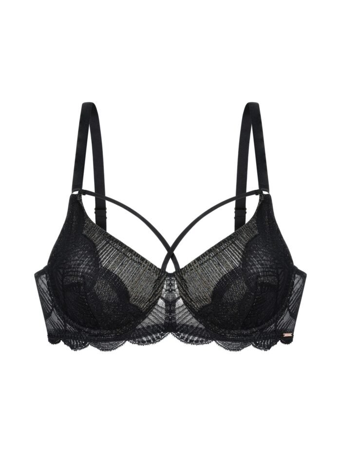 Dorina Bailey non-padded bra black with gold details - Image 3