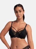 Dorina Bailey non-padded bra black with gold details - Image 2